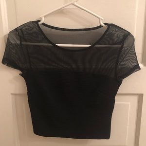 Black Silence & Noise Crop Top
